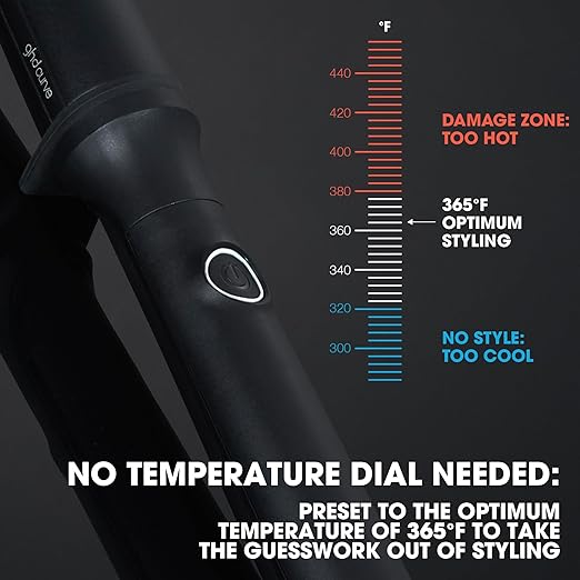 ghd Curve® Professional Hair Curling Irons &amp Wands | Soft Waves Classic and Tight Curls | 0.5 –1.5 Inch Barrels’ | 365ºF Styling Temp Preventing Heat Damage + Auto Sleep Mode