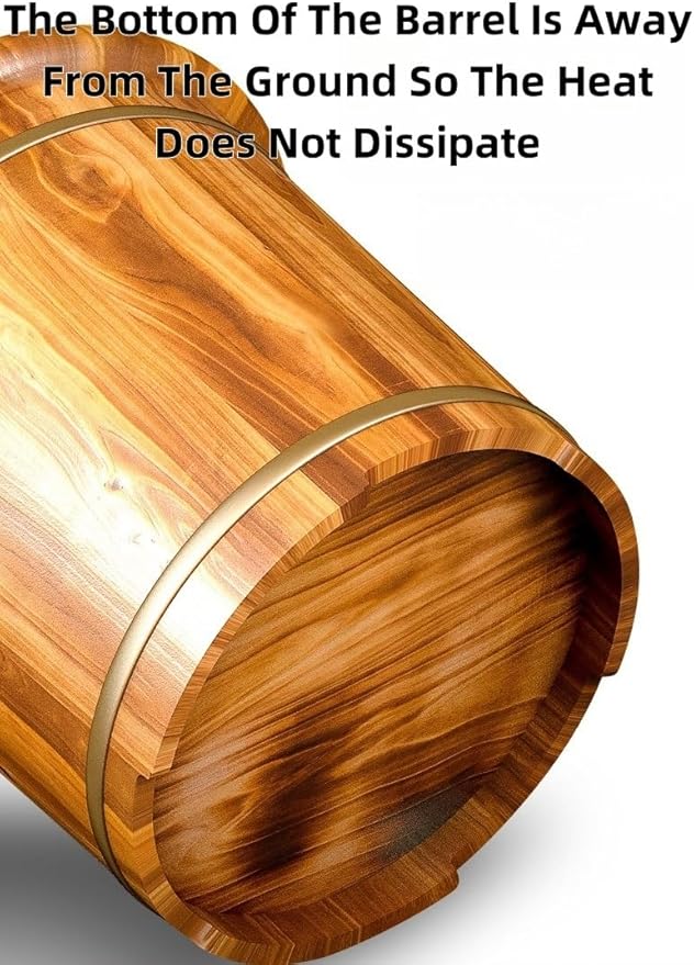 Natural Wooden Footbath BucketWooden Pedicure Basin Thicken Foot Bath Barrels Soaking Foot Tub Middle-Aged and Elderly Health Care Gift Women's Foot Tub Bath Tub for Women