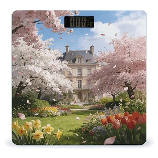 Bagatelle Smart Scale for Body Weight Digital Bathroom Scale Toughened Glass Weight Scale with Large LCD Backlight Display High Precision Scales Weighing Machine