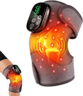 Red Light Therapy Knee Massager with Heat &amp Vibration - 3-in-1 Infrared Heated Knee Brace for Pain Relief - Adjustable Heating Knee Pad &amp Wrap for Elbow &amp Shoulder - Rechargeable for Men &