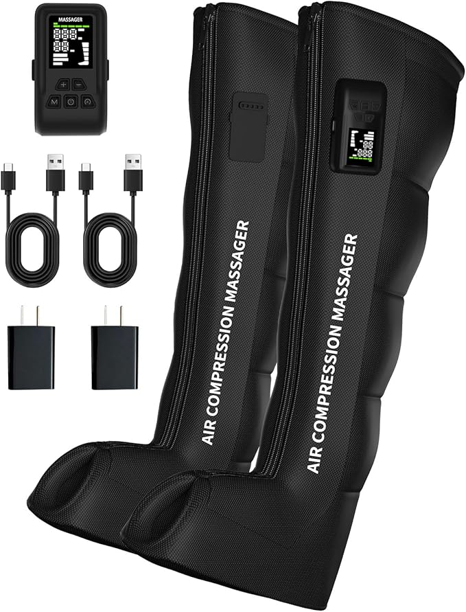 Air Compression Leg MassagerLeg Recovery Boots for Improving Circulation and Relieving Soreness FSA HSA Eligible