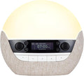Lumie Bodyclock Luxe 700FM | Wake-Up Light with FM Radio Bluetooth Speakers Sunrise/Sunset Features and Low-Blue Light for Sleep