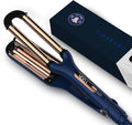 MIRACOMB Titanium Deep Waver Iron Ion Technology Digital Heat Settings Auto Off Dual Voltage (12.2 inches Wavy Hair Hair Waver)