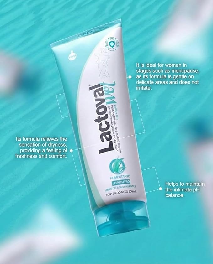 Lactoval Jabon Intimo Feminine Wash for Women Fragrance-Free Intimate Cleanser pH 3.5 Balanced with Aloe Vera &amp Lactic Acid Gentle Daily Wash for Sensitive Skin 200 mL