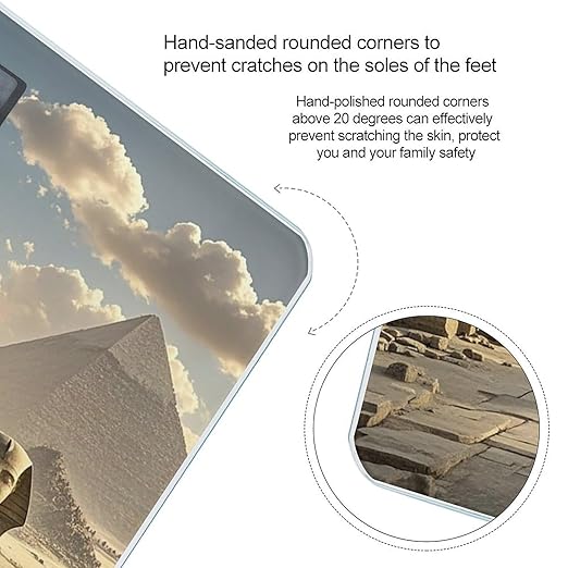 Egyptian Pyramids Scale for Body Weight Smart Scales Digital Bathroom Scale High Precision Weighing Scales with Large Display Weighing Machine for People