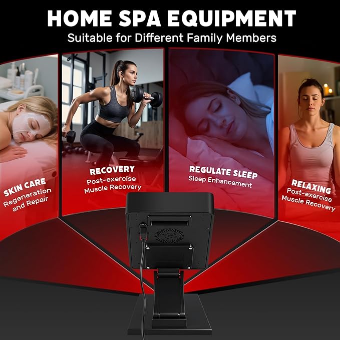 3 Modes Red Light Therapy Panel for Body &amp Face 70 RED+NIR LEDs Multifunctional Panel with Mode Timer Brightness and Frequency Adjustment Infrared Light Therapy for Skin Care Recovery Sleep