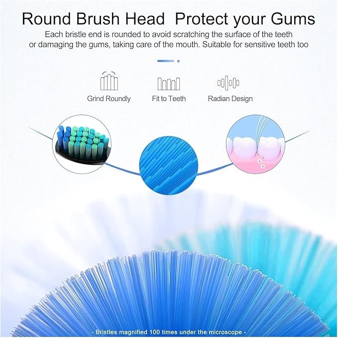 20/30 Pcs Toothbrush Heads Compatible for FW/SG 507/508/515/551/917/959(Type 2)