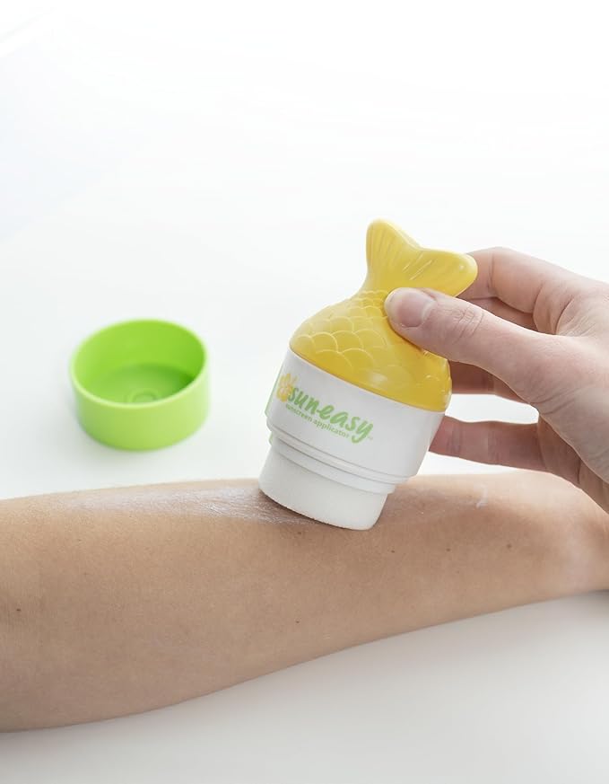 Sun-Easy Sunscreen Applicator Refillable Roll-On with Sponge for Kids and Babies Fun Fast and Mess-Free application Holds 100 ml 2-pack