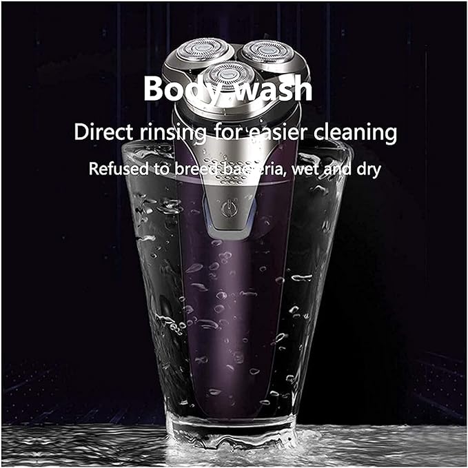 Electric Razor for Men Rotary Shaver Pop-up Beard Trimmer with LED Display and Rechargeable