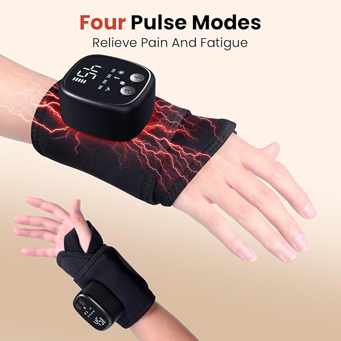 4 in 1 Cordless Hand Massager for Hand &amp Wrist Relaxation Rechargeable &amp Portable Comfortable Soothing Massage Experience Ideal Gift for Men Women