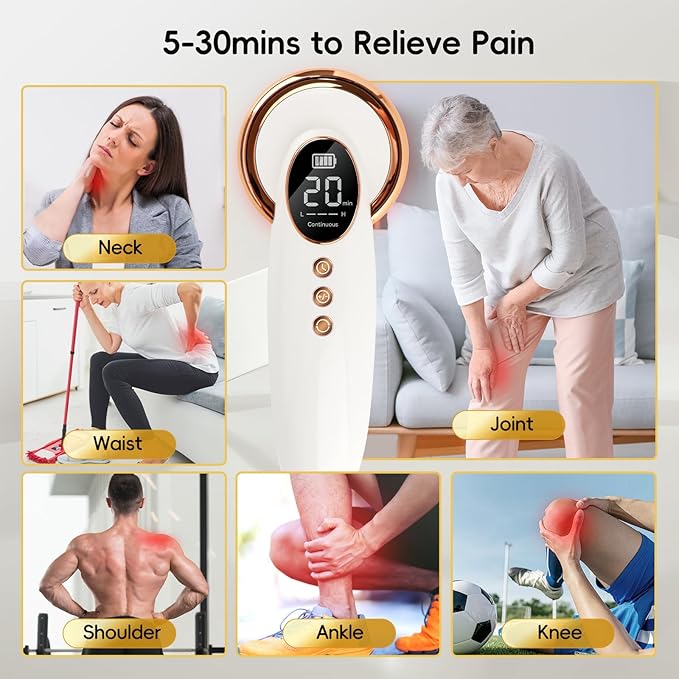 4x808nm+12x650nm 3500mAh Battery 4Hz pulsed Near Infrared Red Light Therapy Treatment for Body Pain Relief Handheld Cold Light Therapy Device for Dogs Cats Horse Pets