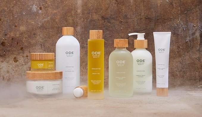 McEvoy Ranch Unscented Shower Gel &amp Bubble Bath (2-pack) by ODE Olive Oil Beauty Foaming Wash Organic Extra Virgin Olive Oil Hydrate While You Cleanse California Made
