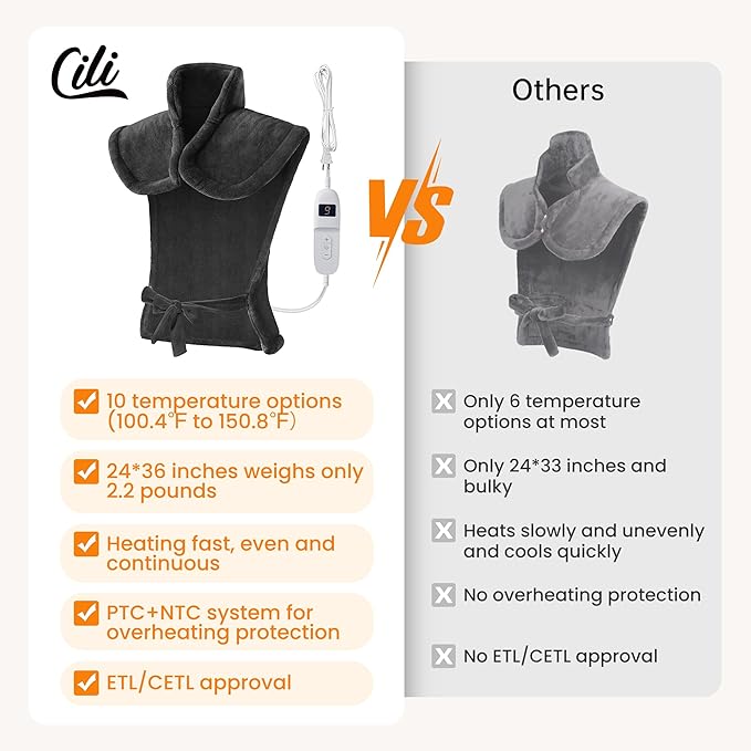 CILI Heat Wrap &amp Neck Massager