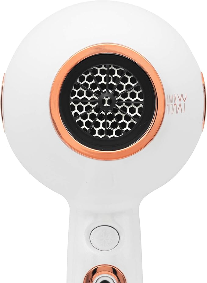 AMAXY Limited Edition Real Infrared Light Hair Dryer with Patented Ceramic Honeycomb Technology to Get More Volume Smoother Frizz Free &amp No Heat Damage (Free Mini Flat Iron)