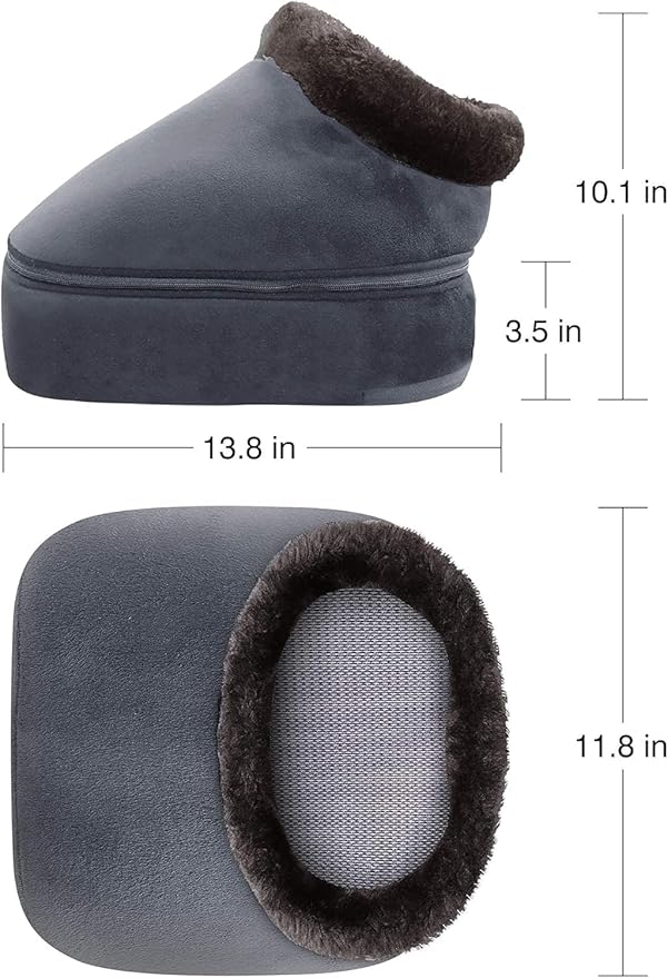 COMFIER Shiatsu Foot Massager with Heat- Kneading Back Massager with Heating Pad Heated Foot Warmer Electric Feet Massager Machine for Plantar FasciitisNeuropathy Stress Relief