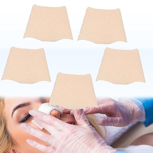 Thermoplastic Nasal Splints Nose External Support Protector for Nose Brace Fracture Rhinoplasty Septoplasty ENT Orthopedic Immobilization Corrugated Shape 5 PCS (L)