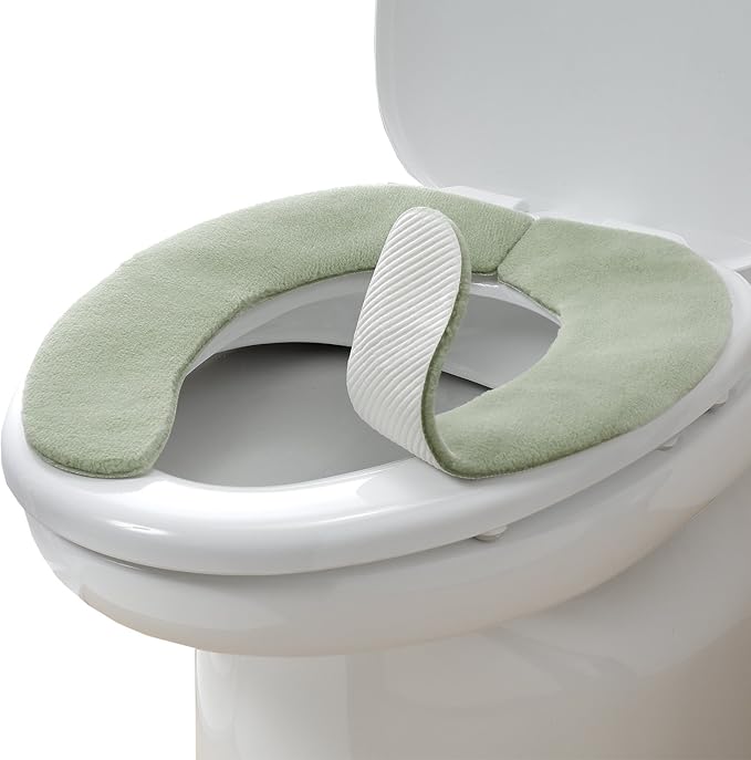 Adsorption toilet seat cover with deodorant function (green)