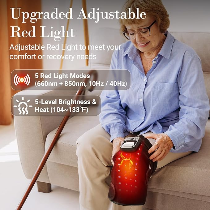 Cordless Neck Massager Red Light Knee Massager