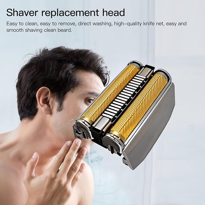 70S Silver Series 7 Men's Beard Shaver Replacement Head w/Plastic Sealed Packaging for Br-aun Pulsonic 70S Silver Replacement Blade Foil Razor Head
