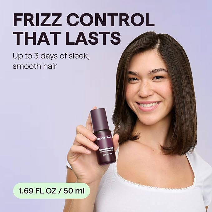 Wavytalk Foldable Hair Dryer and Heat protectant Spray for Hair 1.69 Fl Oz