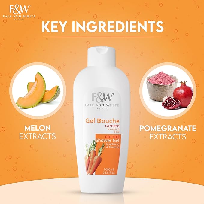 FAIR &amp WHITE Original Carrot Tonifying Body Wash 1000ml / 33.8fl.oz. (33.8)