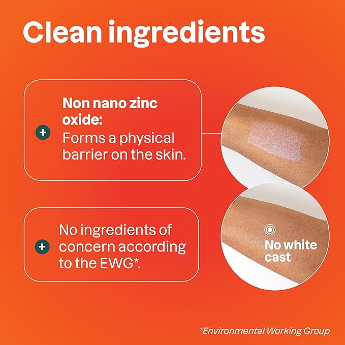 ATTITUDE Mineral Sunscreen Stick with Zinc Oxide SPF 30 EWG Verified Plastic-Free Broad Spectrum UVA/UVB Protection Dermatologically Tested Vegan Orange Blossom 2.1 Ounces