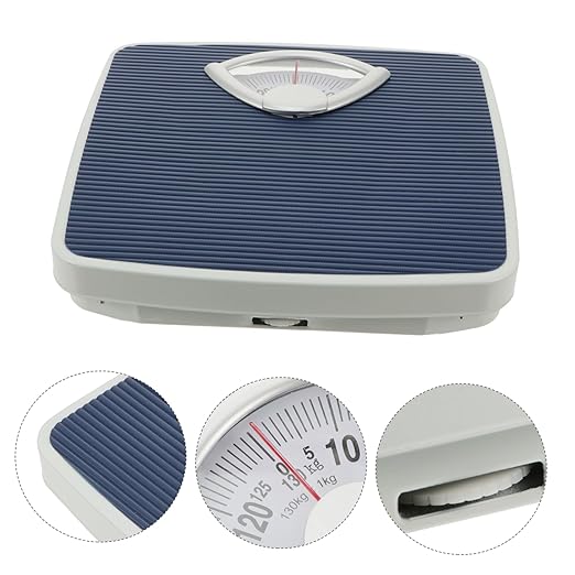 Didiseaon Mechanical Rotating Dial Scale Non-Slip Mat Bathroom Accessory Home Body Scale
