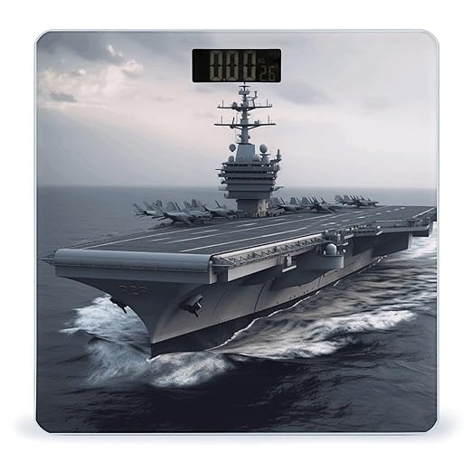 Aircraft Carrier Weight Scale for Body Weight Digital Bathroom Scale High Capacity Accurate Digital Weighing Scales and Easy-to-Read on Backlit LCD Display Scales