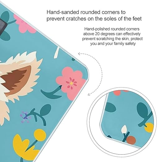 Alpaca Pattern Scale for Body Weight Digital Bathroom Scale Toughened Glass High Precision Scales for Body Weight with Large LCD Backlight Display Weight Scales