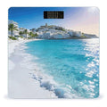 Ibiza - Blue Smart Scale for Body Weight Digital Bathroom Scale Toughened Glass Weight Scale with Large LCD Backlight Display High Precision Scales Weighing Machine