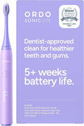 ORDO Lite Sonic Toothbrush Electric Toothbrushes with 35000 Pulses Per Min Dual Modes Over 5 Weeks Battery Smart Timer Waterproof USB C Lavender