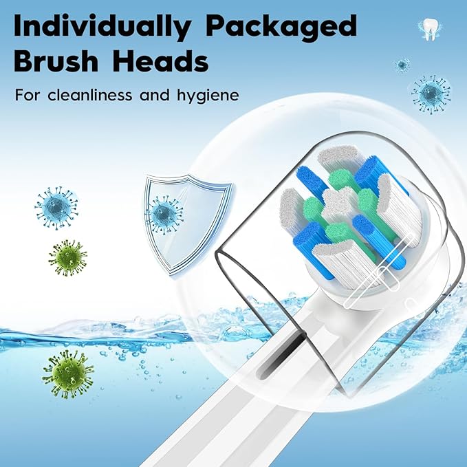 Replacement Heads Compatible with Oral B iO 3 4 5 6 7 8 9 10 Series Electric ToothbrushToothbrush Heads Compatible with Braun Oral B iO Replacement Heads with Medium Bristles
