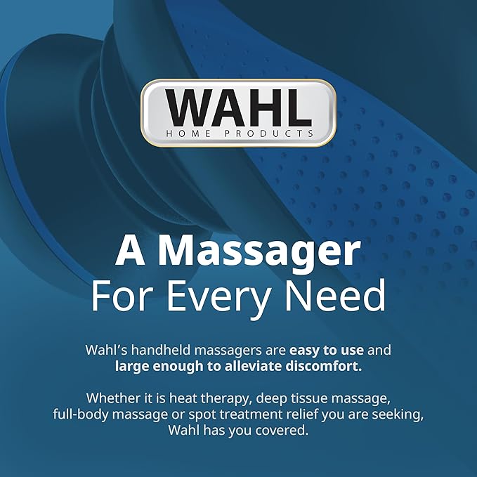 Wahl Lithium-Ion Deep Tissue Percussion Handheld Massager for Muscles Back Neck Shoulder Pain Relief Cordless Adjustable Intensity Long Battery Life FSA Eligible Model 4232