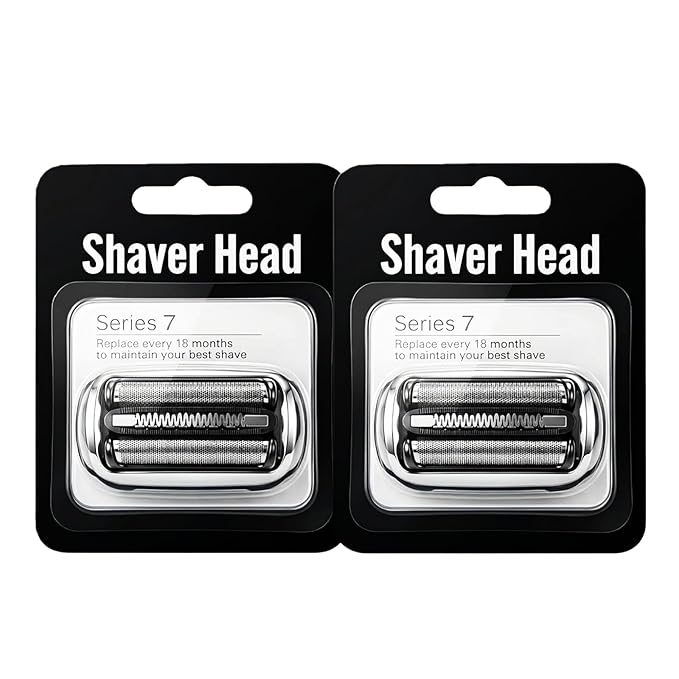 73S Series 7 Replacement Shaver Head for Braun S7 360 Flex Compatible Replacement Blades for Braun Series 7 7020s 7025s 7027cc 7071cc 7075cc 7085cc (2PCS)