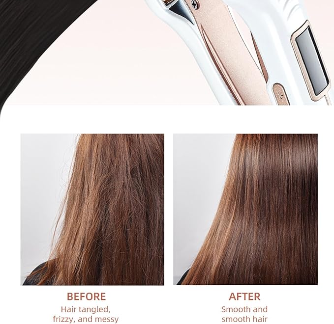 Professional Hair Straightener Fast Heating Flat Iron for Hair Iron Easy Versatile Design Lightweight Suitable for Travel Abroad Infrared Straightener to Remove Frizz