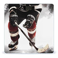 Ice Hockey Pattern Scale for Body Weight High Precision Digital Weight Scales with LCD Display Anti-Slip Sturdy Slim Tempered Glass Bathroom Scale for Home Use