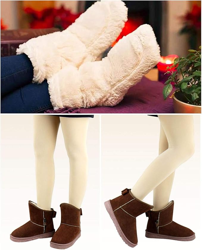 USB Foot Warmer Electric Foot Warmer Men Women Heated Booties Slipper Heating Shoes Warmer Plush Shoes for Feet Cold Relief Winter for Bed Office DormitoryFemale Purple 27(38~39)