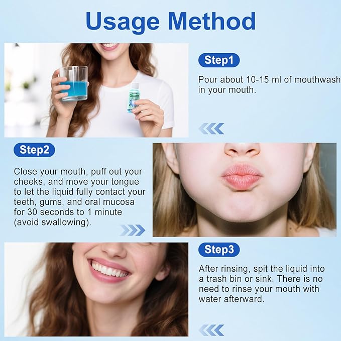 Mini Mouthwash and Travel Size Toothpaste BulkBlue 35ml/1.2 fl oz Mint Flavor Mouthwash and 0.35oz Small Toothpaste for TravelOfficeToiletry Kits