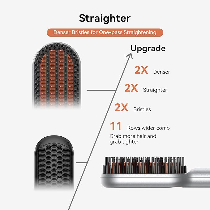 Tourmaline Ceramic Curling Iron for Long-Lasting Curls Heat Resistant GloveFlat Iron for Thick Curly HairHair Straightener Brush