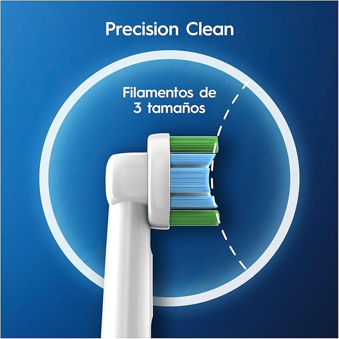 Oral-B Precision Clean Replacement Brush Heads CleanMaximiser Bristles Pack of 8