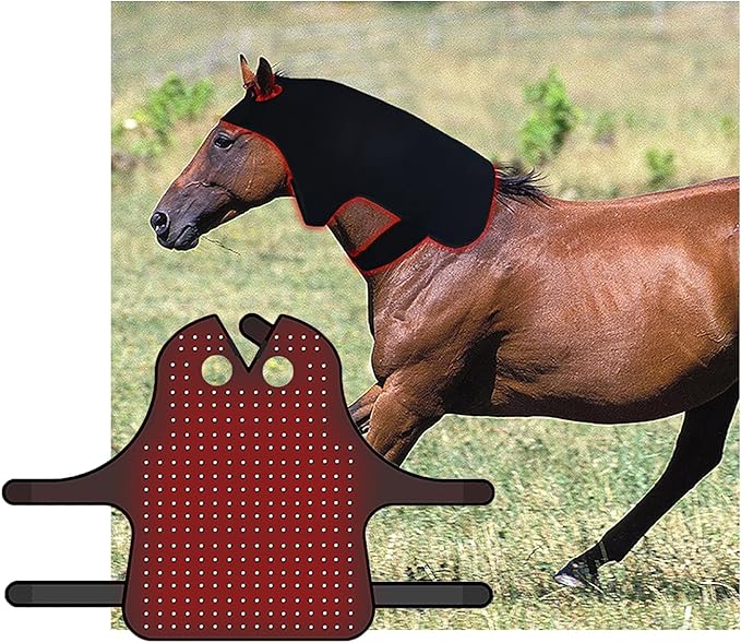 Wearable Red Light Therapy for Horses Head 3in1 Diode Led Red Light Therapy Horses Head Equipment 850nm+660nm for Horse Head/Neck Deep Light Therapy