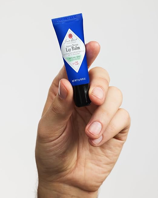 Jack Black Intense Therapy Lip Balm 0.25-Oz. – SPF 25 Sun Protection Lip Moisturizer Hydrating Lip Balm with SPF Lip Sunscreen