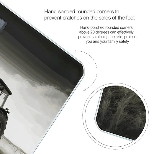 Tractor Agriculture Tranquil Scale for Body Weight Sturdy Tempered Glass Weighing Scales with LCD Display Accurate Digital Bathroom Scale Convenient Body Fat Smart Scales 400lb