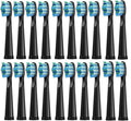 20 Pcs Replaceable Brush Heads RefillCompatible for Seago Electric Toothbrush FW/SG 507/508/515/551/917/959(20 Black)