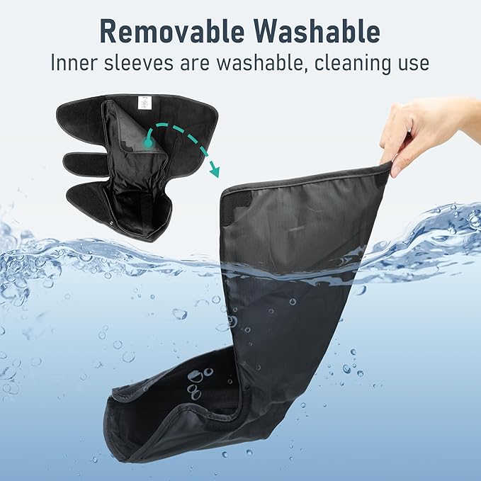 QUINEAR Leg Massager with Heat and Air CompressionFoot and Calf Massager for Circulation and PainCompression Boots with 3modes and 3 Intensities