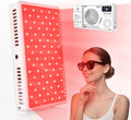 Infrared Red Light Therapy Panel with 144 LEDs for Face Body Dual Wavelength (660nm Red &amp 850nm NIR) for Pain Relief Muscle Recovery Skin Care Portable Rechargeable for Home and Travel Use
