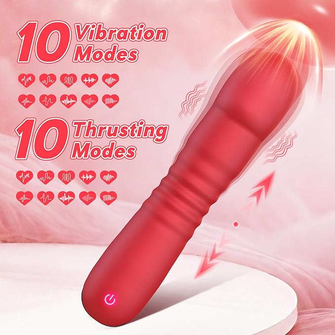 Portable Vibrating Massager -Clitioral Sucker Relaxes Muscles Viboators Toy 7 Modes Couples - for Body and Back Foot Silent Personal for Sports Massage Adult Tools Relaxation PW40q (red)
