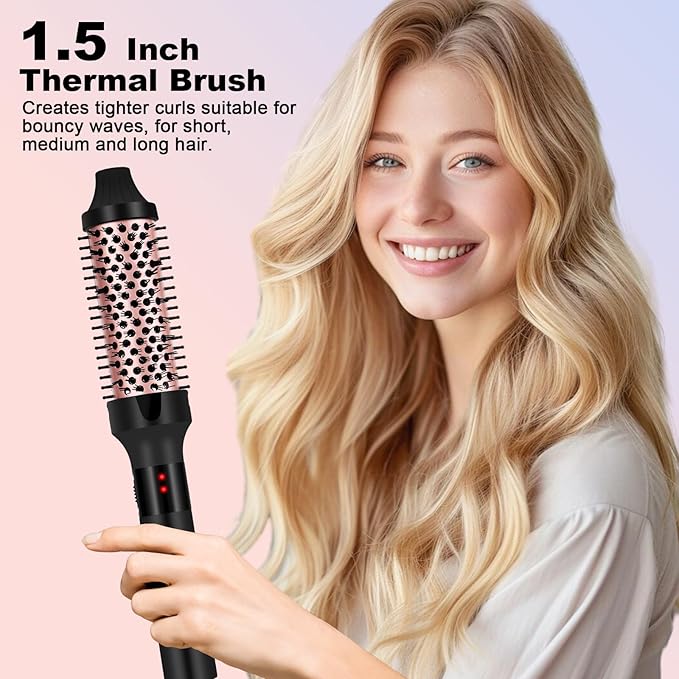 1/2 Inch Curling Iron and 1.5 inch Thermal Brush