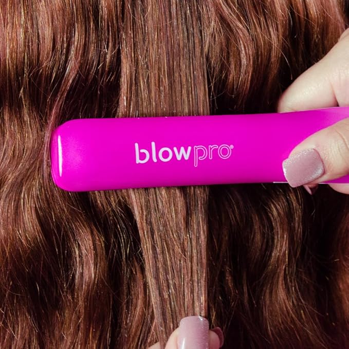 blowpro Cordless Styling Iron Made to Travel USB Rechargeable Iron 1 Titanium Plates 35 min of Cordless Styling 3-Preset Heat Settings Travel Lock Rapid Heat Tech!