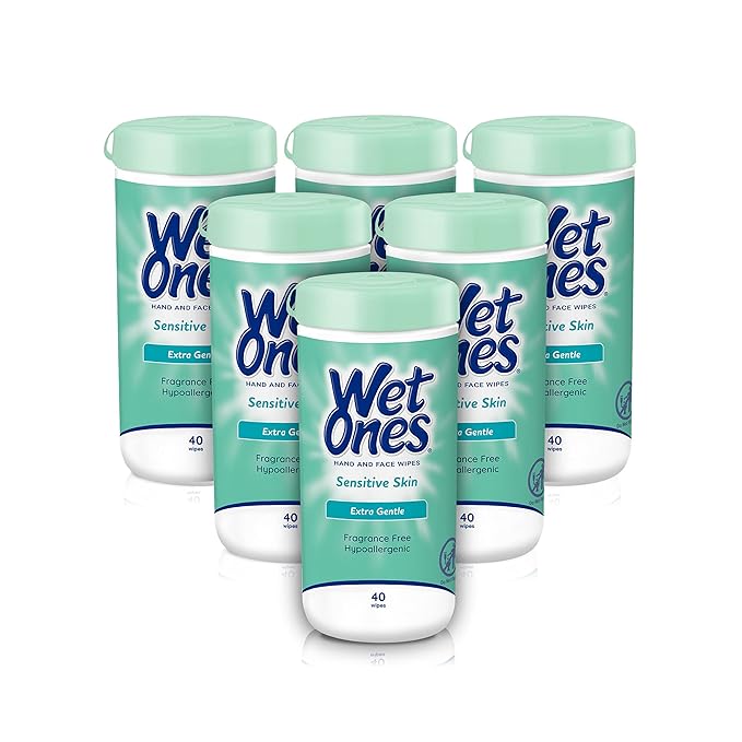 Wet Ones Antibacterial Hand Wipes Tropical Splash Wipes &amp Hand and Face Wipes Sensitive Skin Wipes | Unscented Wipes Hand and Face Wipes Sensitive Skin Wet Ones Sensitive Skin Wipes